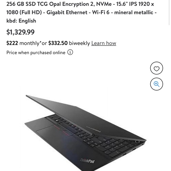 🔥 Lenovo ThinkPad E15 Gen 4 21ED - 180-degree hinge design - AMD Ryzen 7 - Picture 4 of 11